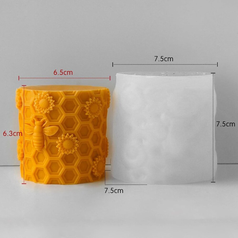 Honeybee Honeycomb & Animal Candle & Resin Casting Molds - 3D Silicone Molds for - Picture 2 of 6